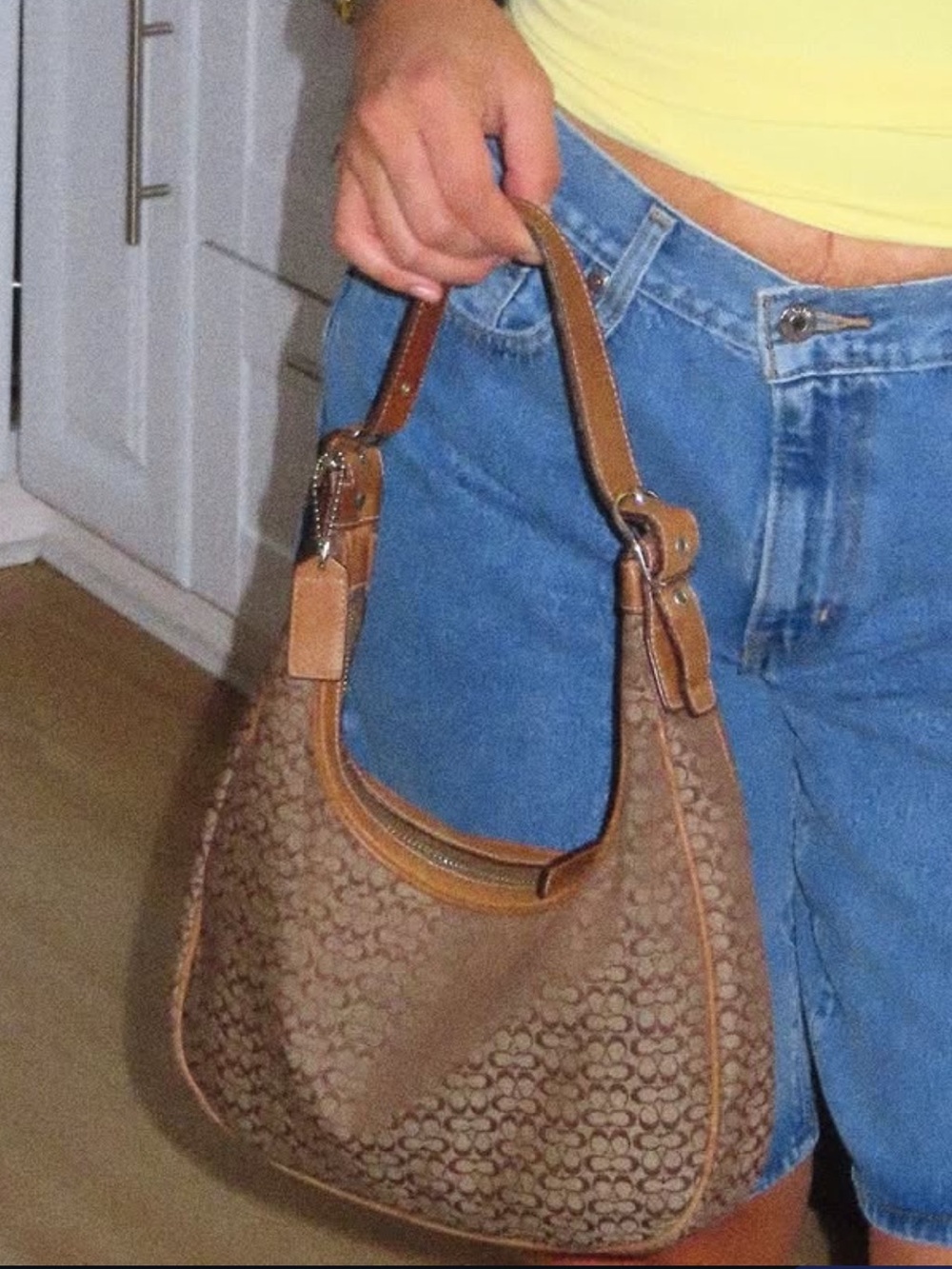 Vintage Coach Brown Signature Hobo Bag - Picture 12 of 13